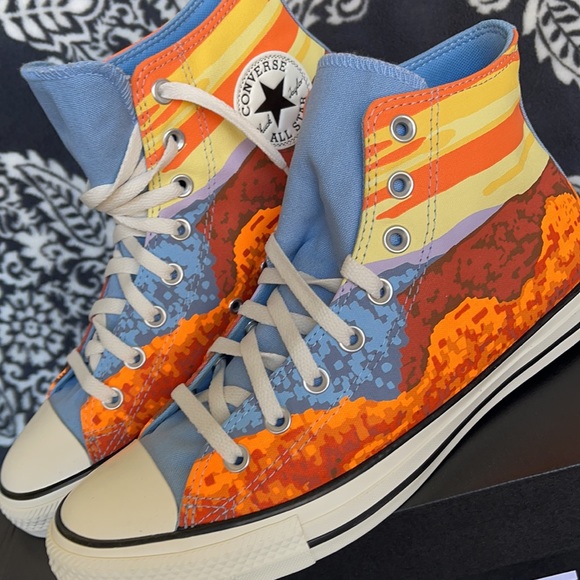 Converse Chuck Taylor All Star Hi Magma Orange/Sea MEN`S - Picture 7 of 16